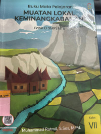 Image of Muatan Lokal Keminangkabauan kelas VII