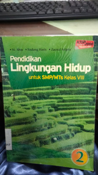 Image of Pendidikan Lingkungan Hidup untuk SMP/MTs Kelas VIII