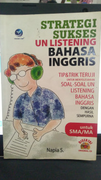 Image of Strategi Sukses UN Listening Bahasa Inggria
